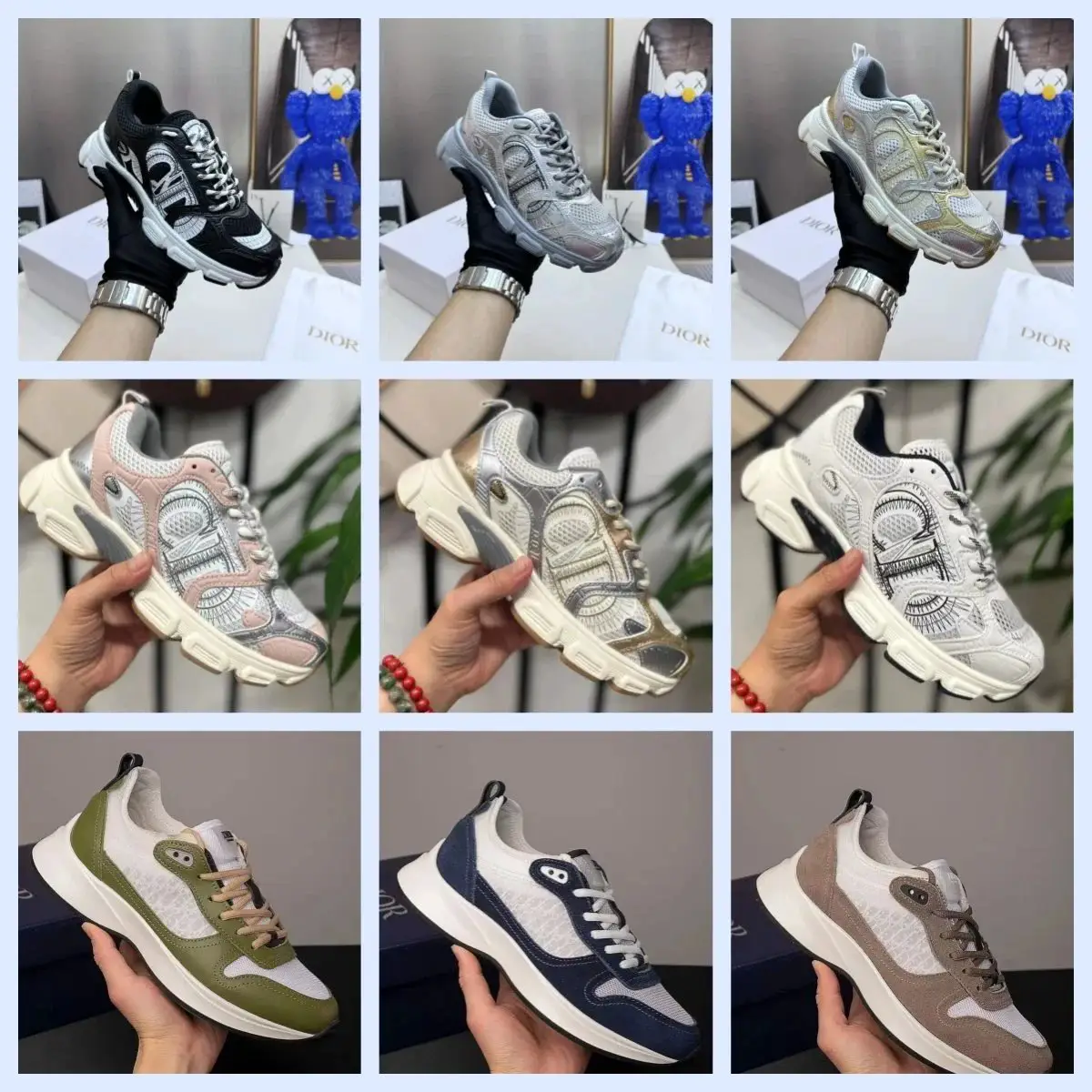 I-1 Thick soled Casual Shoes New Splicing Mesh Fashion Versatile Sports Shoes