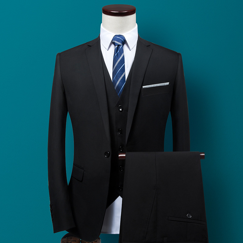 Suit suit Men's Korean-style Slim-fit Jacket Business Professional Dress Jacket Bridegroom Best Man Wedding Suit