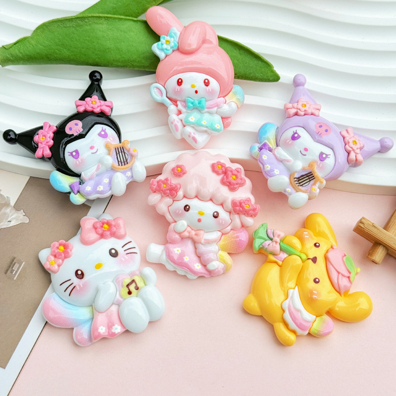 Shiny Cartoon Princess DIY Resin Accessories for Phone Cases, Clogs, Makeup Mirrors, and Decorative Stickers