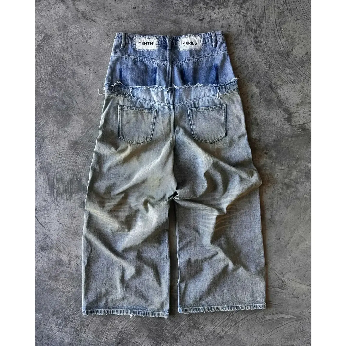 Set Hip Hop Letter-Print Jeans Men Y2K Goth Punk Harajuku Ri