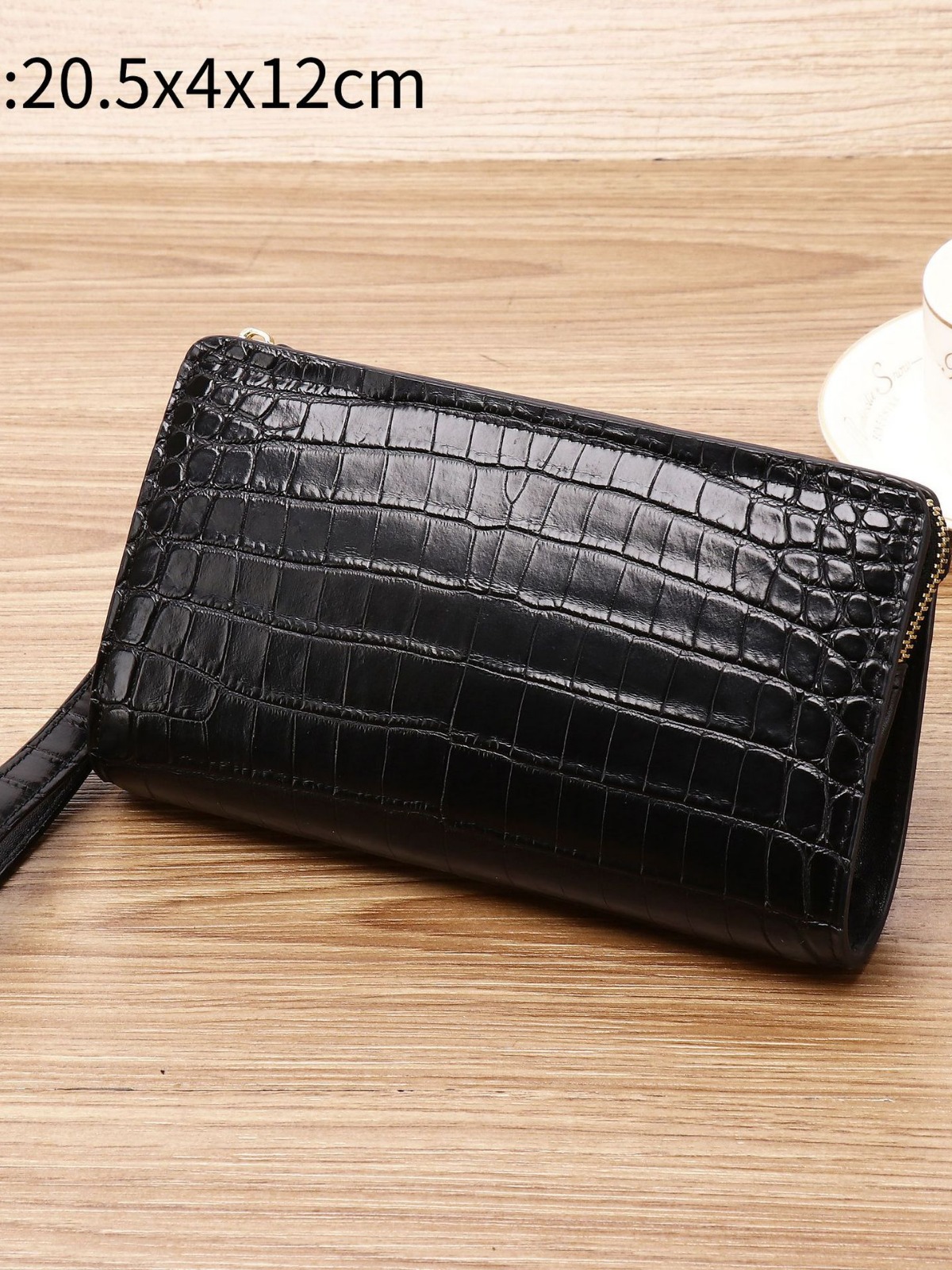 New Crocodile Belly Pattern Men's Long Wallet Large Capacity Handbag Multi-functional Clutch Bag Multi-card Mobile Phone Bag Trendy