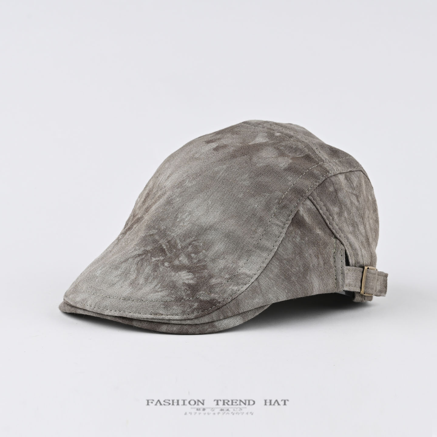 American Retro Style Reverse-Wear Tie-Dye Forward Cap for Men and Women, Spring and Autumn Hip-Hop Trendy Artist Hat, Duckbill Beret Hat, New
