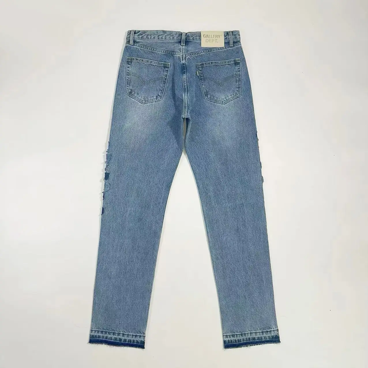 Gallery Dept Super g Patch 5001 Full g Patch Wash Blue Frayed Edge Denim