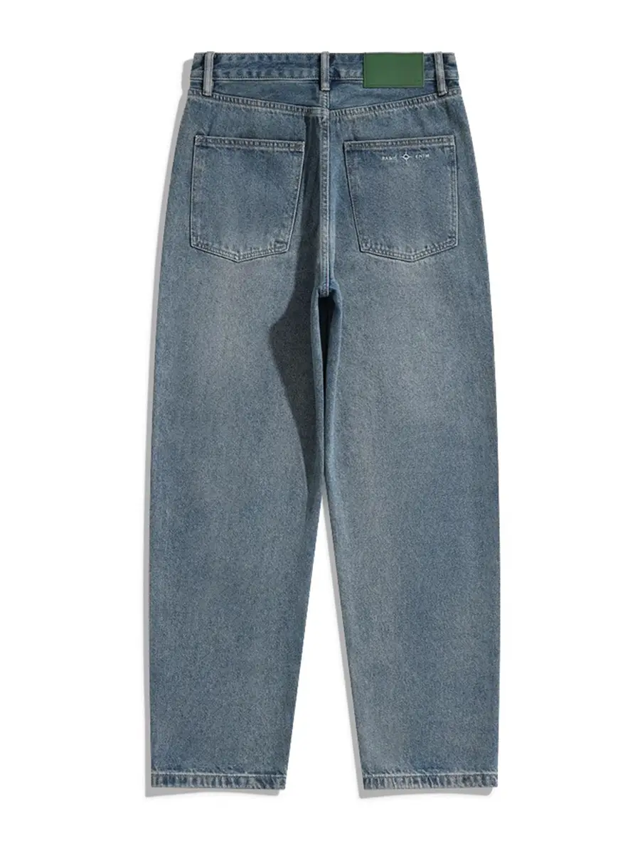 Musonmu Summer New arrival Denim Men Loose Straight-leg Tapered Casual Washed Pants Trendy Summer Thin