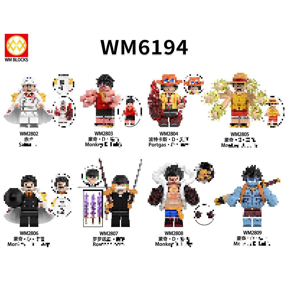Foreign Trade Specializes in Wm6194 Animation Series Pirate Assembled Building Block Minifigure Toy Bags Wholesale