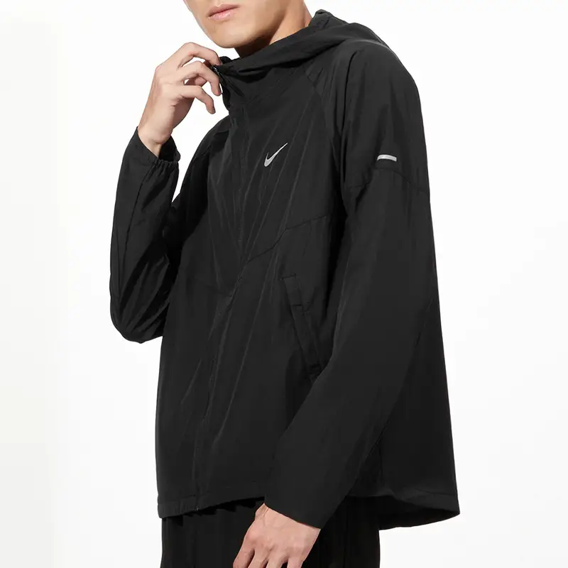 Nike Men's Running jacket Summer New arrival Water Repellent Breathable Woven Hooded Sports Outwear Dd4747-010