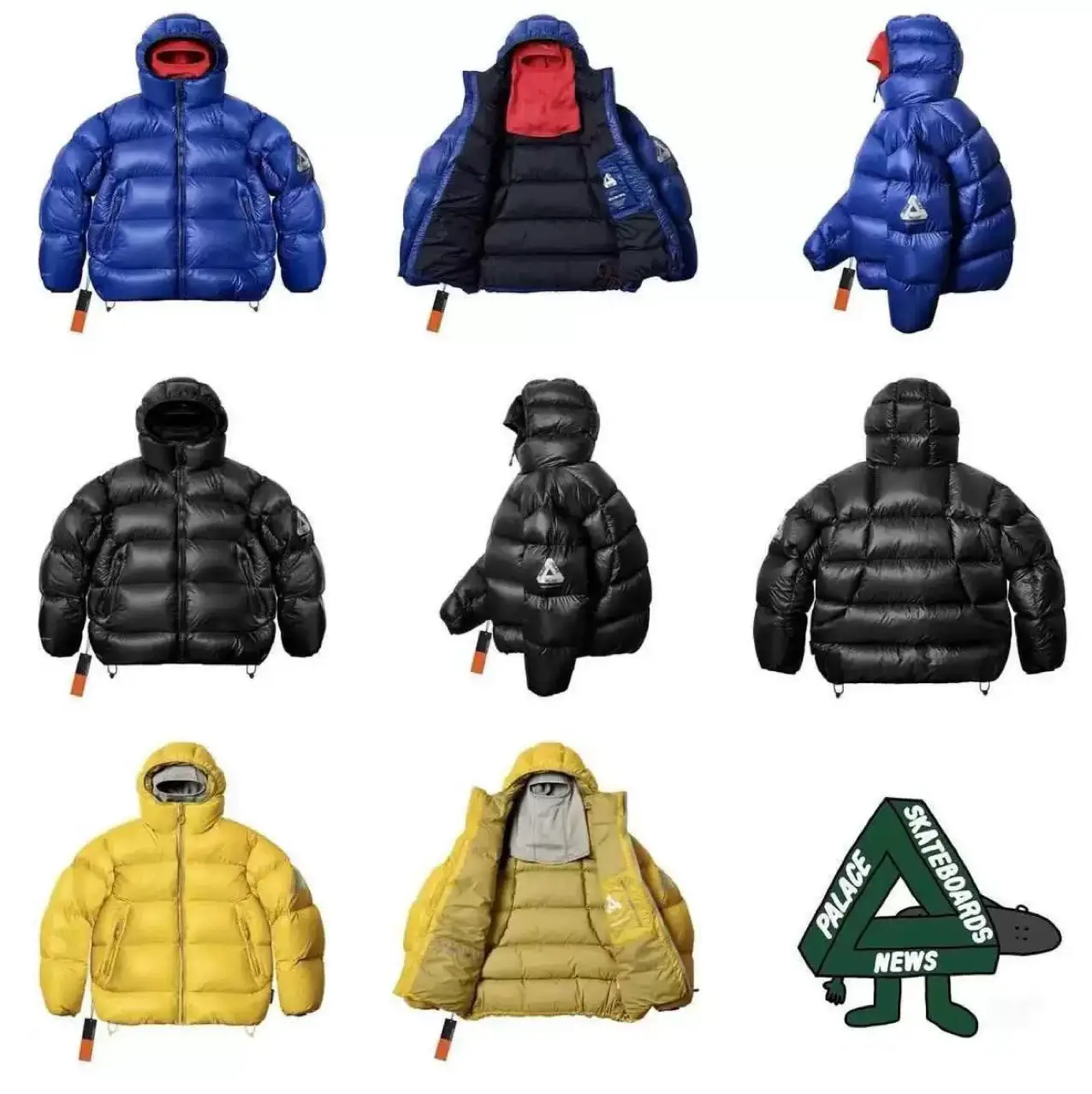 New PALACE cotton clothing fall and winter models casual sports waterproof hooded windproof warm street tide men and women jacket coat
