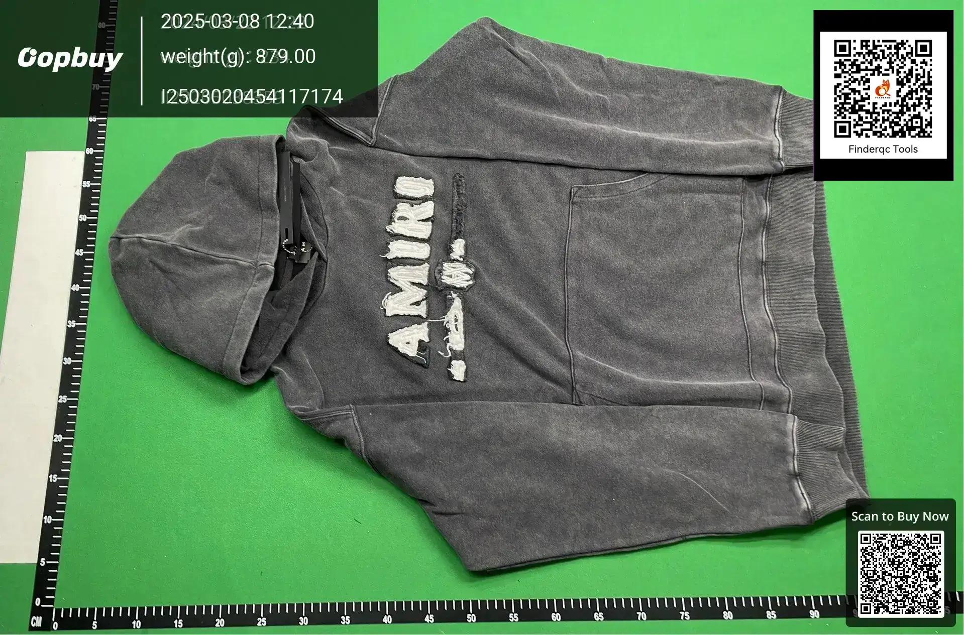 Fog Trendy Brand AM Sweater Crack Letter logo Splash Ink Flow Paint Graffiti Embroidered Hoodie Couple Jacket IRI