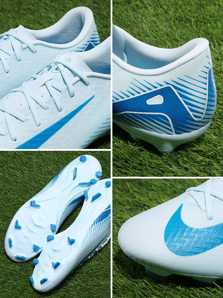 Nike Football Shoes Men's Mbappe Same Style Sneakers Assassin Vapor 16 Academy Fg/Mg Hybrid Spikes