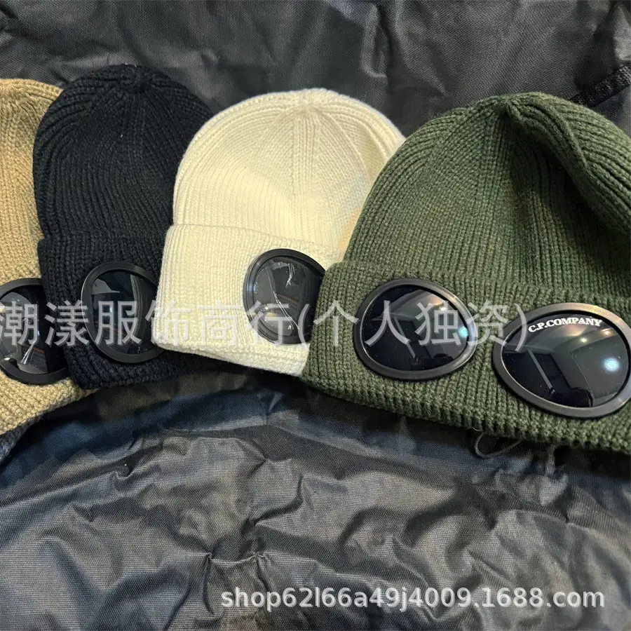 New Cp Pilot Autumn and Winter Knitted Hat Ins Men and Women Warm Korean Version Couple Versatile Wool Company Hat