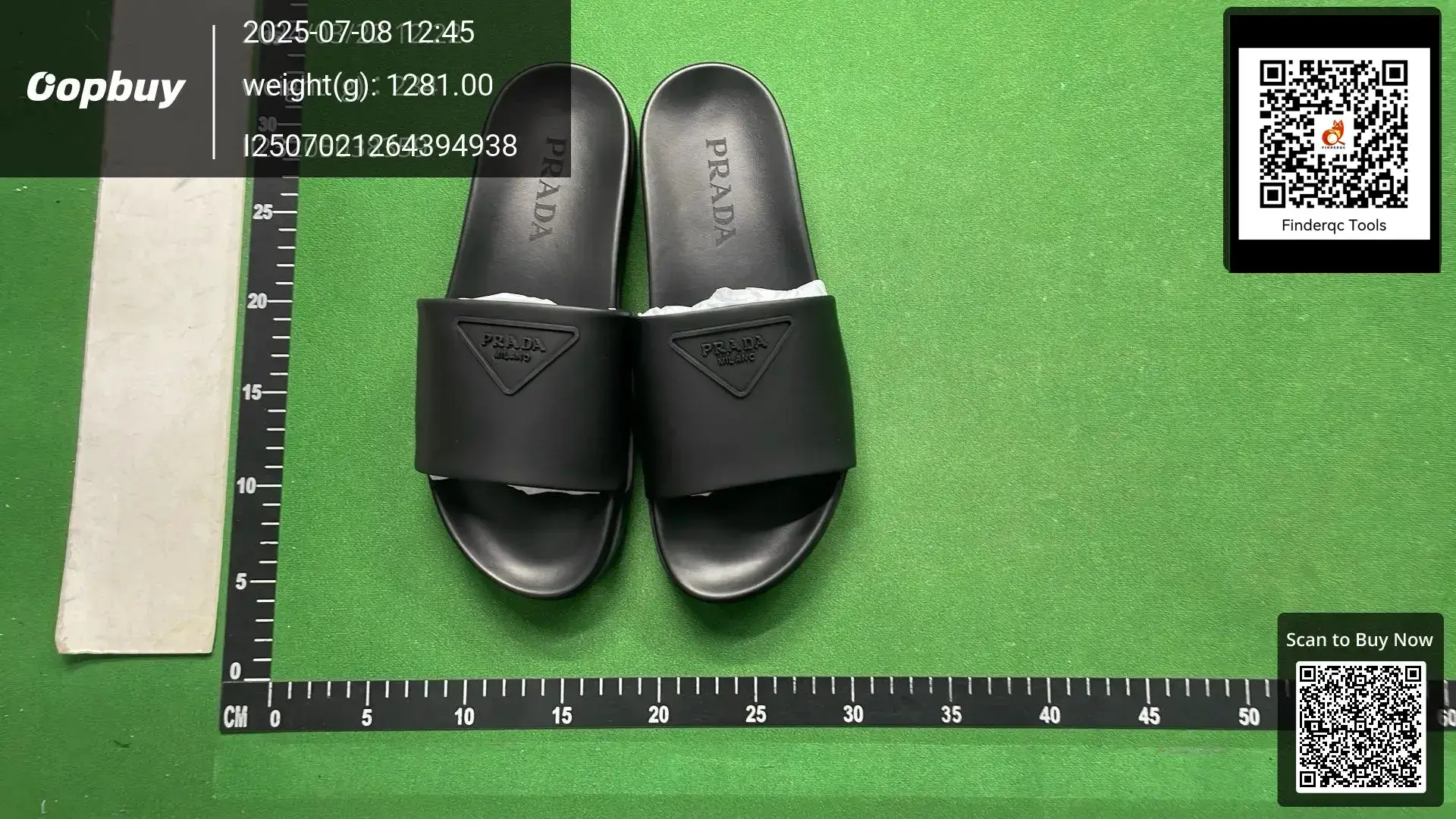 Prada Men's Black Open Toe Sandals