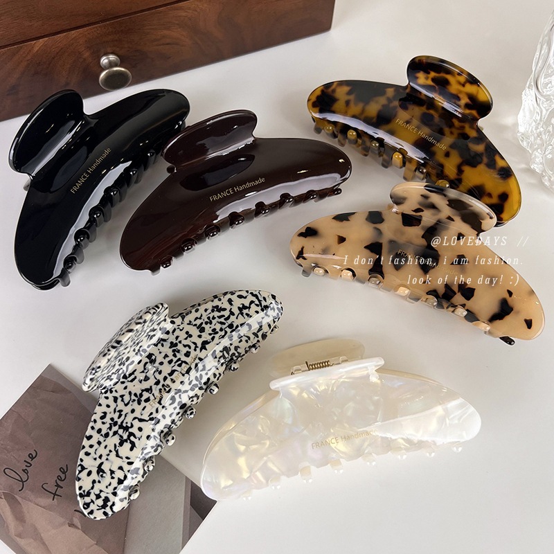 Simple and Versatile Commuter Hair Accessory, Acetate Claw Clip, Shark Clip for Women, High-End Style, 2026 New Model, Elegant Hair Clip for the Back of the Head