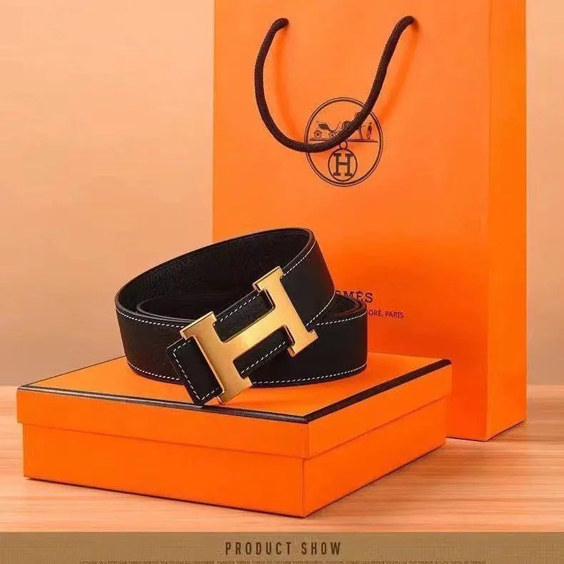 H*牛皮 腰带 Foto QC de WEIDIAN na Qualit.ly