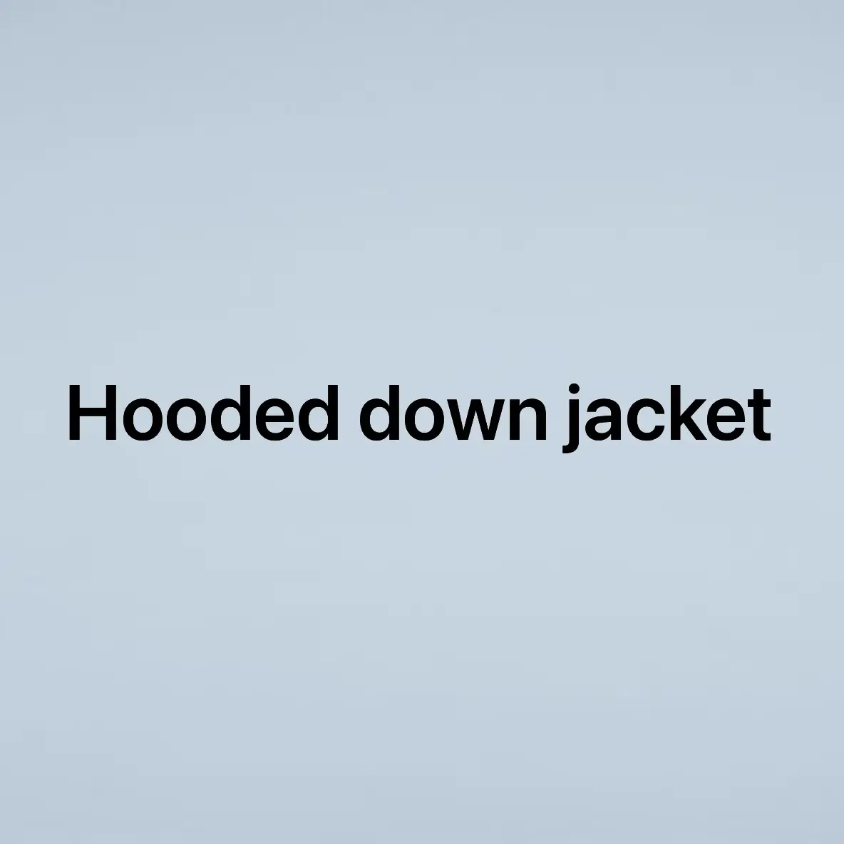 XS independent hooded 90 white duck down down jacket