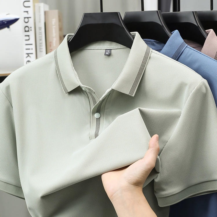 2026 New Summer Men's Short-Sleeved Polo Shirt, Skin-Friendly Fabric, Comfortable, Soft, Versatile, Casual and Fashionable for Men