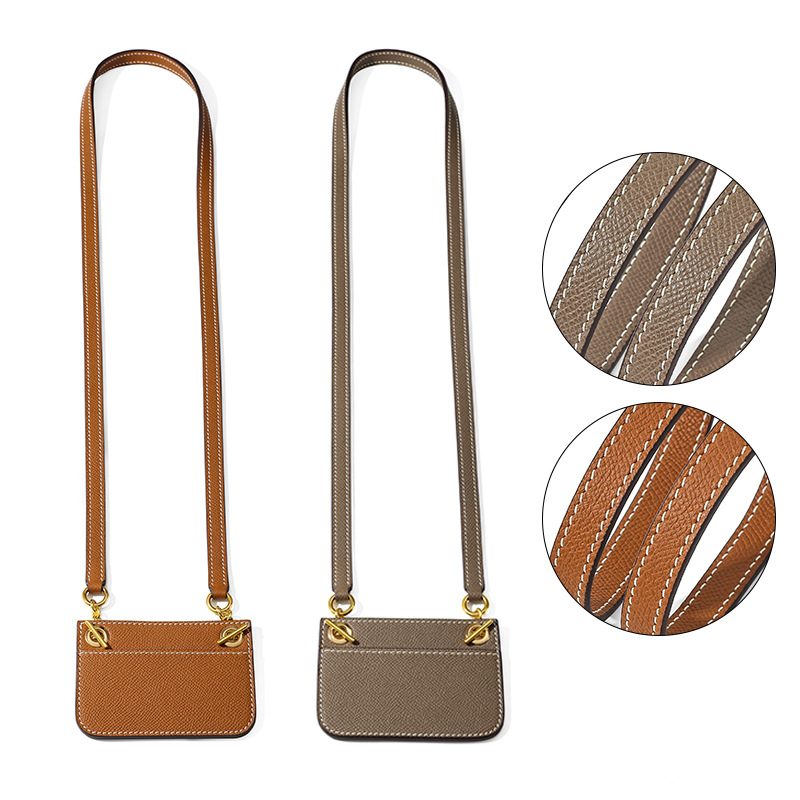 Suitable for Aima S Wallet Retrofit Leather Strap D-51 Palm Pattern Elephant Grey Crossbody Strap Liner Card Bag Accessories