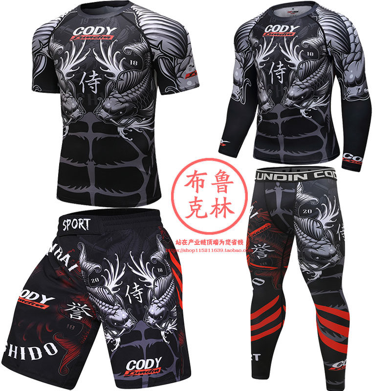 Brazilian Jiu-Jitsu Mma Venom Koi Mixed Martial Arts Compression Shirt Training Rashguard Fitness Quick-Dry Short Sleeve for Men QC-Foto von TAOBAO auf Qualit.ly