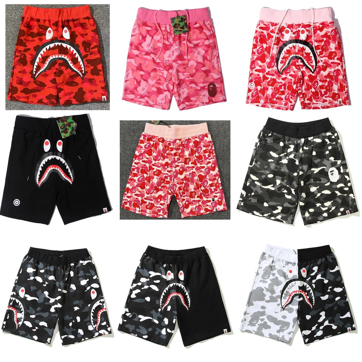 BAPE Shark Camo Shorts