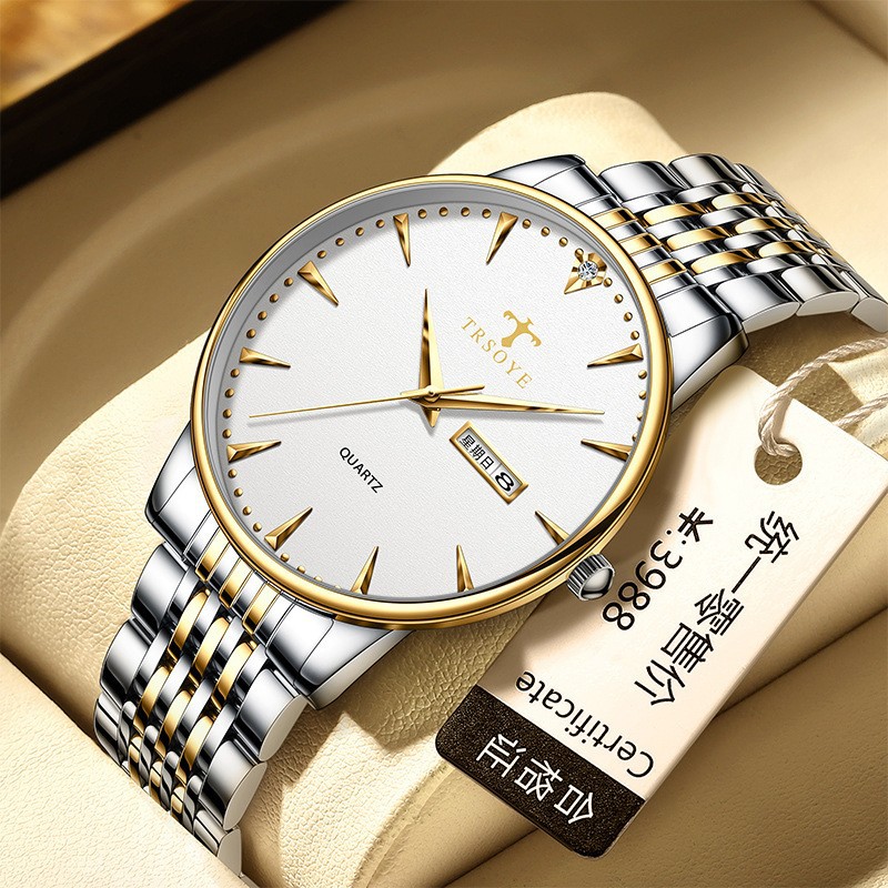 Men's Watches Top Ten Genuine Fully Automatic Mechanical Business Waterproof Men's Brand Large Dial Swiss Movement