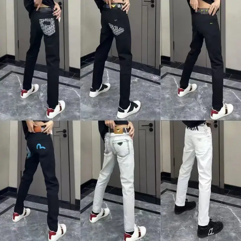 Tide pants Splicing small leg