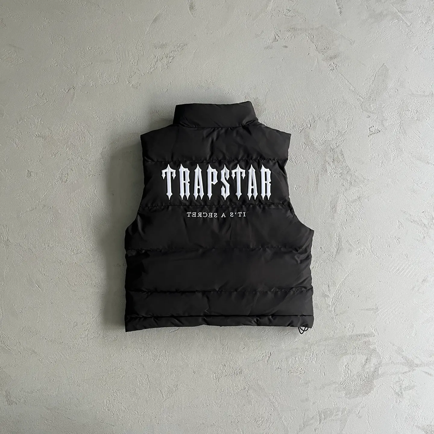 Fall and winter New arrival Trapstar vest Vest Black Embroider letter Men Heattech Street Wear Trendy