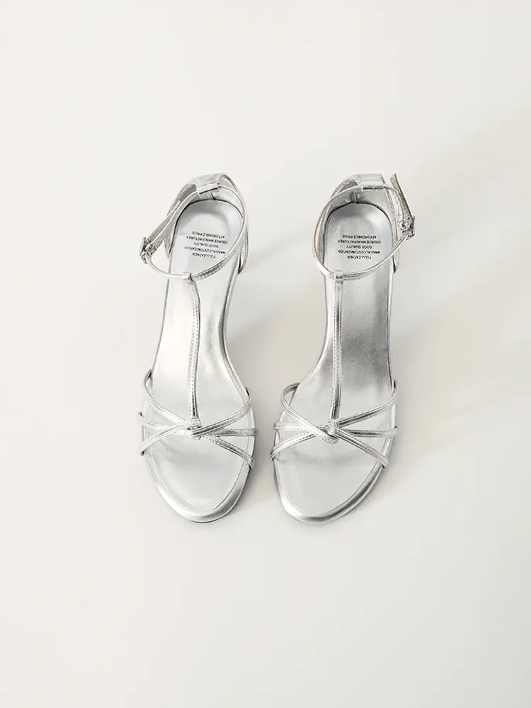 Jersey Homemade 2025 New arrival Stiletto High Heels Women's Sandals Open Toe French Minimalist One-Strap Twist Roman Shoes