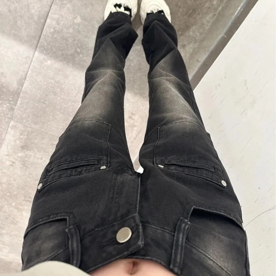 Chubby Girl high waist jeans for women 2024 Spring and Autumn New Korean style loose straight wide leg slimming skinny pants for women