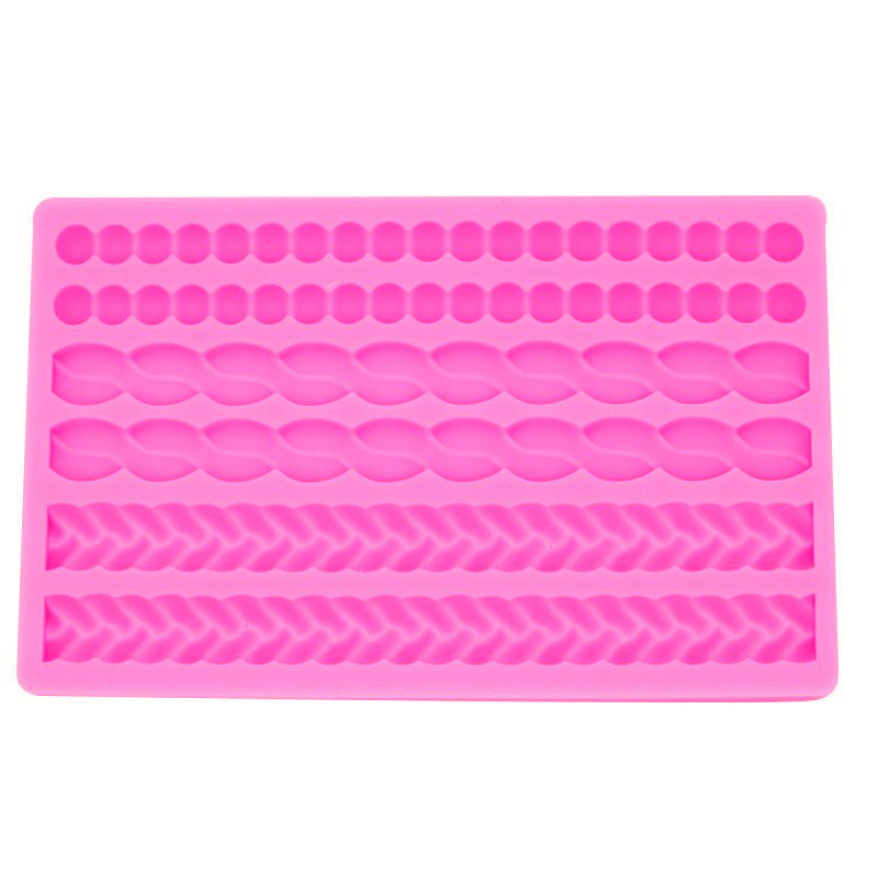 Hemp Rope Pearl Woven Belt Chain DIY Decorative Flip Cake Edge Chocolate Silicone Mould Gum Dropping Biscuit