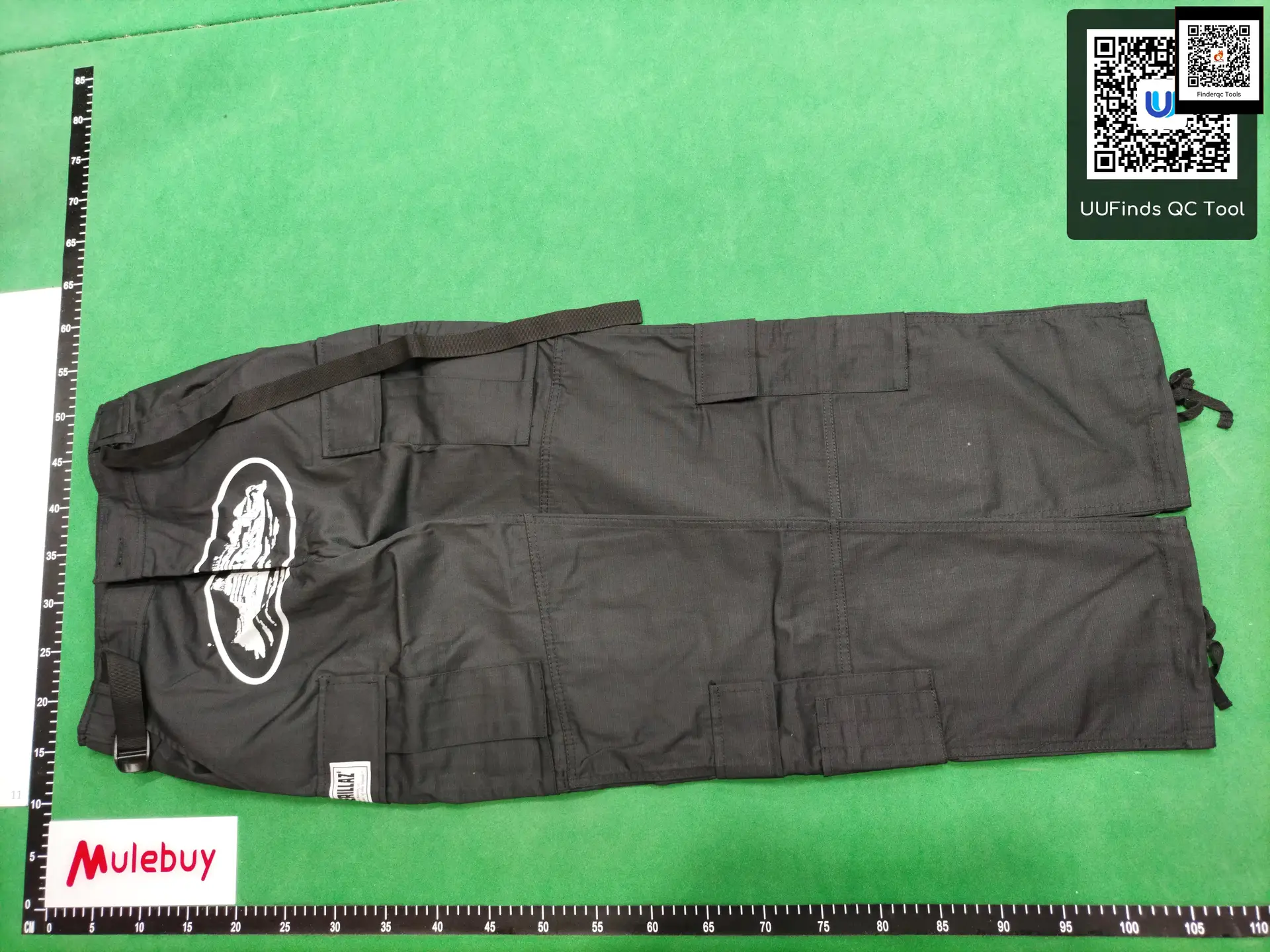 Mulebuy Black Cargo Pants