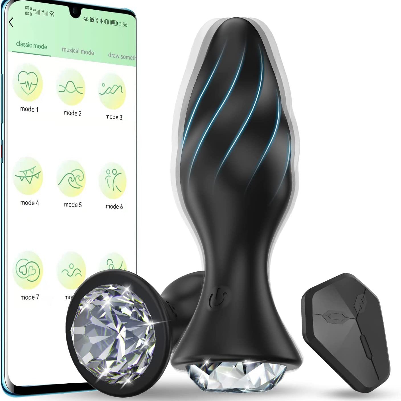 New Diamond anal plug men's and women's anal dilator couple's sexy funny stimulation clitoral adult sexy products