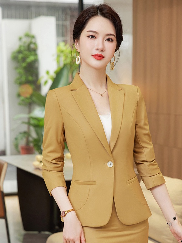 Small suit jacket for women 2023 autumn and winter New Business wear women's skirt fashion suit women's casual suit two-piece suit