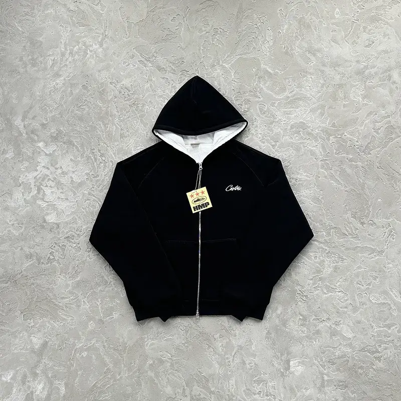 Zipper Corteiz Sweatshirt Fleece-lined Fashion Outwear Same Style Suit hip hop Ukdripdrill Rap Street