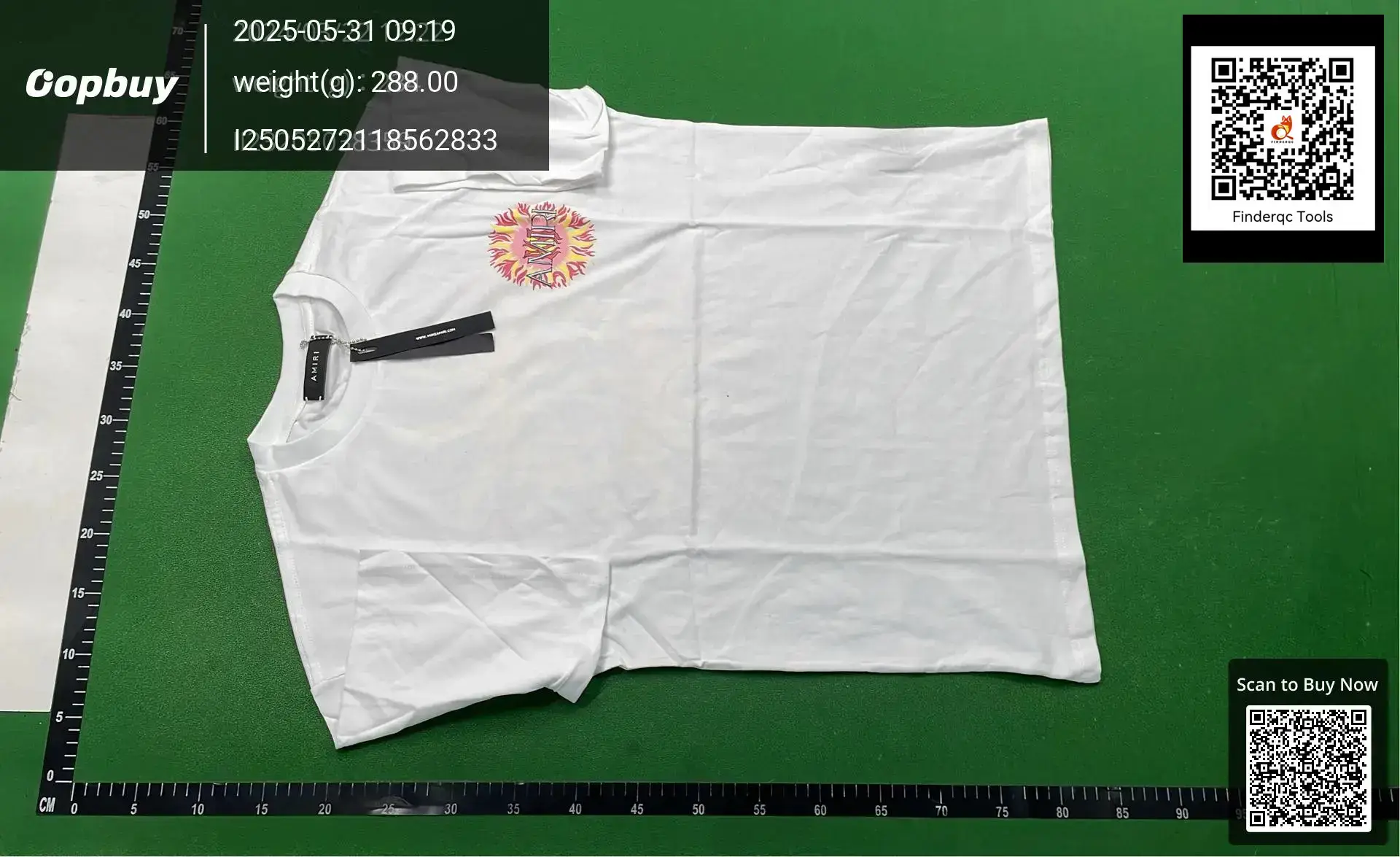 high quality AMIRI New Letter Logo High Street Men's and Women's Loose Casual Trendy Heavy Short-sleeved T-shirt for Summer