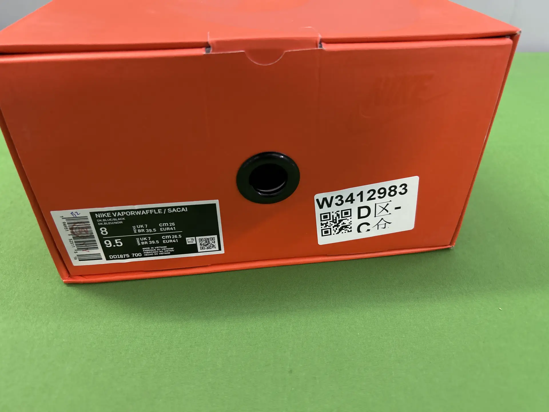 Nike Vaporwaffle Sacai Dark Blue Black
