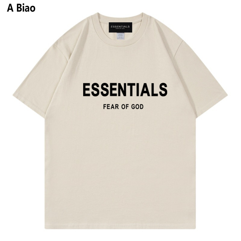 Cross-border FEAR OF GOD double line ESSENTIALS tide brand FOG European and American high street loose cotton short sleeve men and women