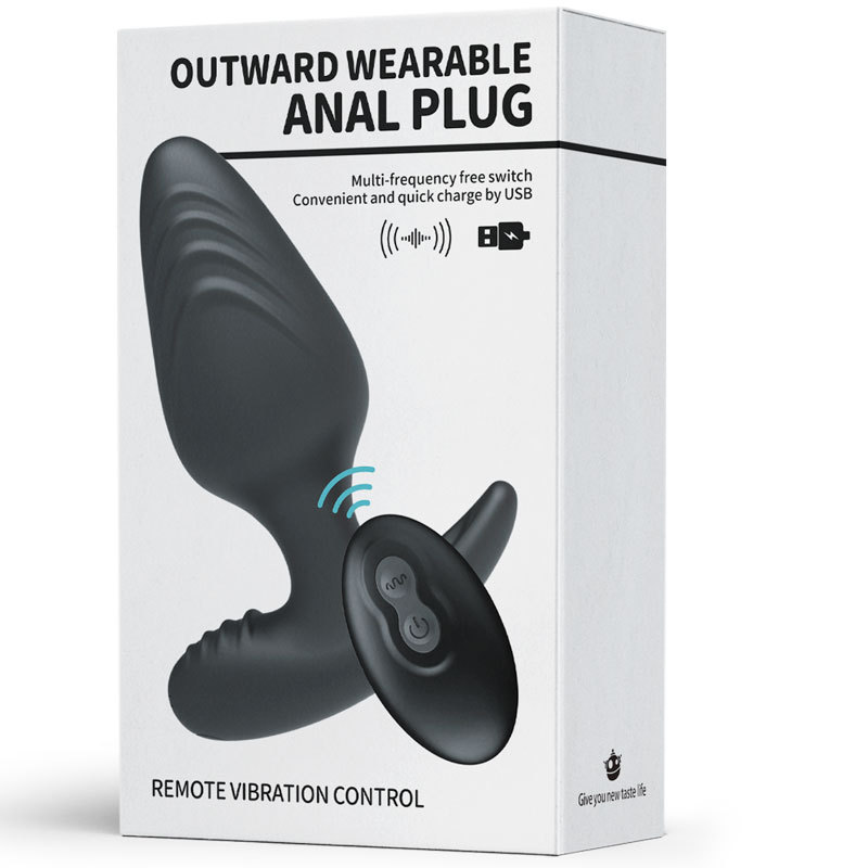 Adult Erotic Wearable Anal Silicone Vibrating Device for Outdoor Use