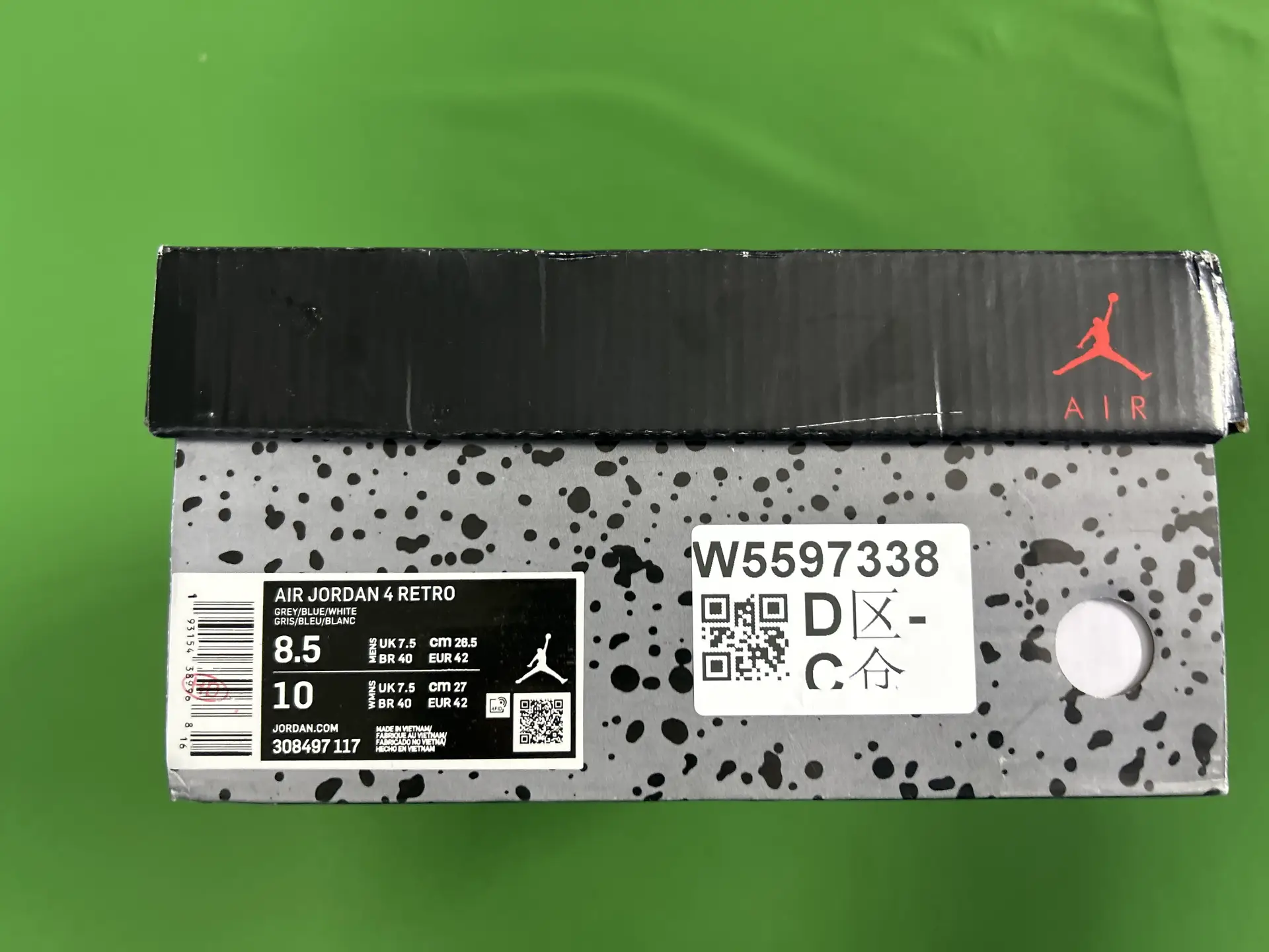 Air Jordan 4 Retro Grey/Blue/White