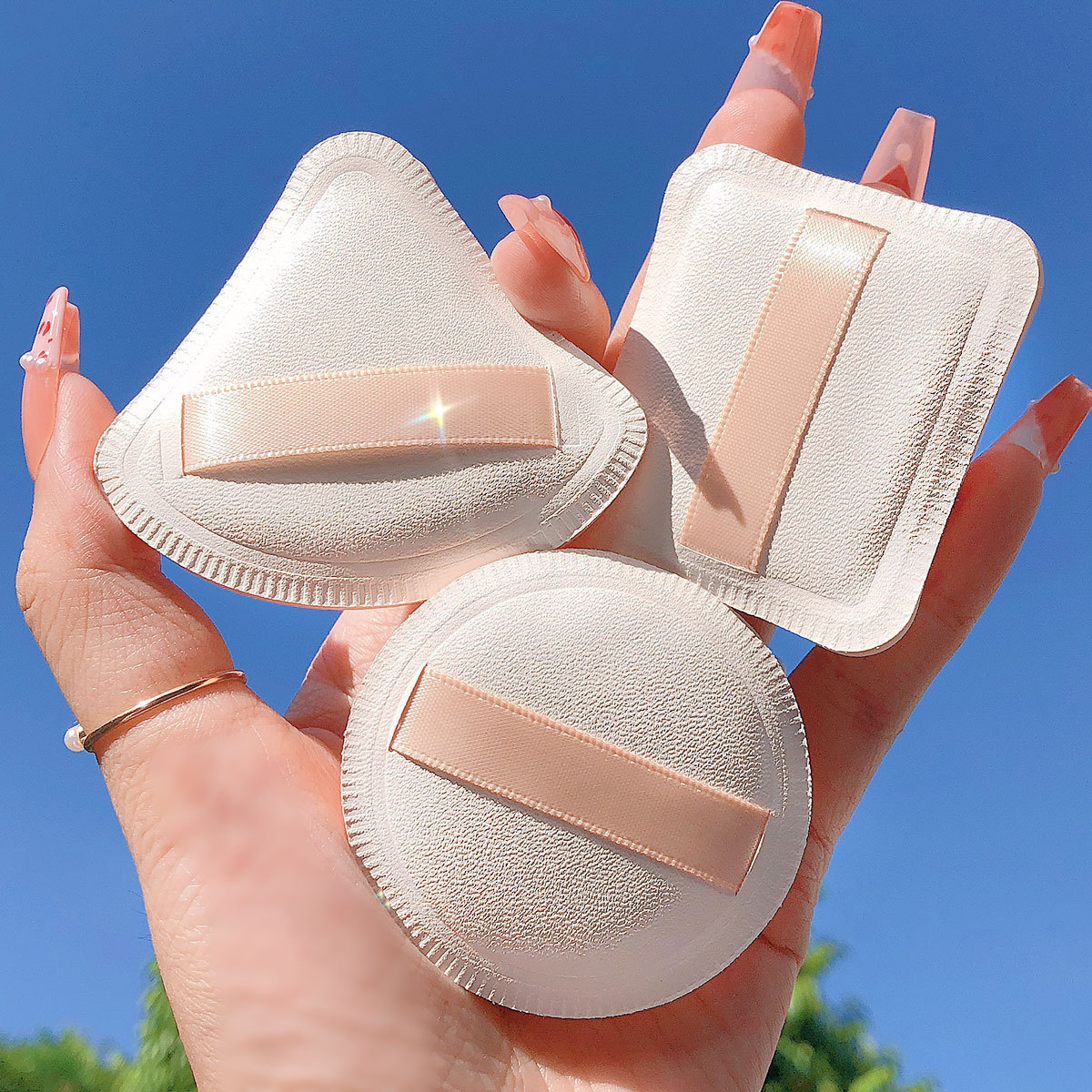 Marshmallow powder puff sponge triangle air cushion powder cake special do not eat powder on the makeup factory wholesale direct sales