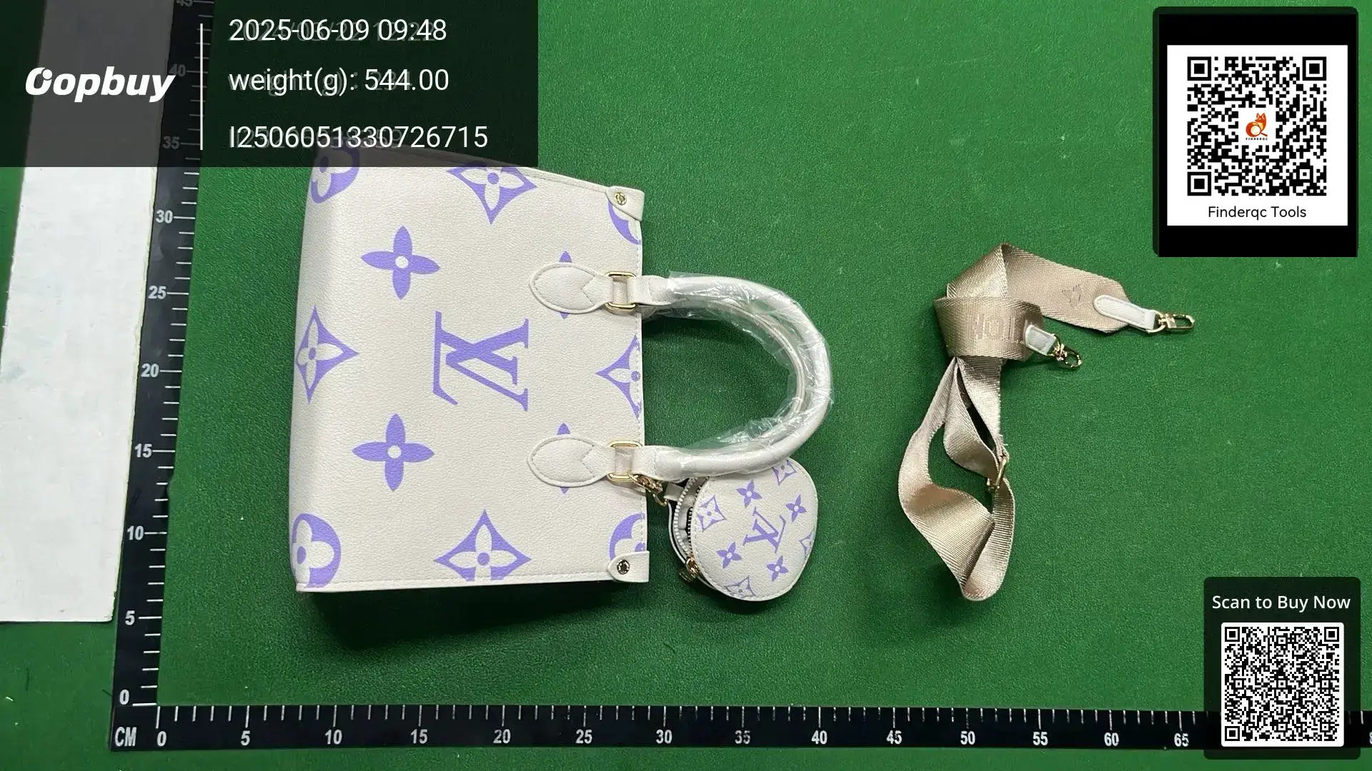 Louis Vuitton Tote Bag White Lavender
