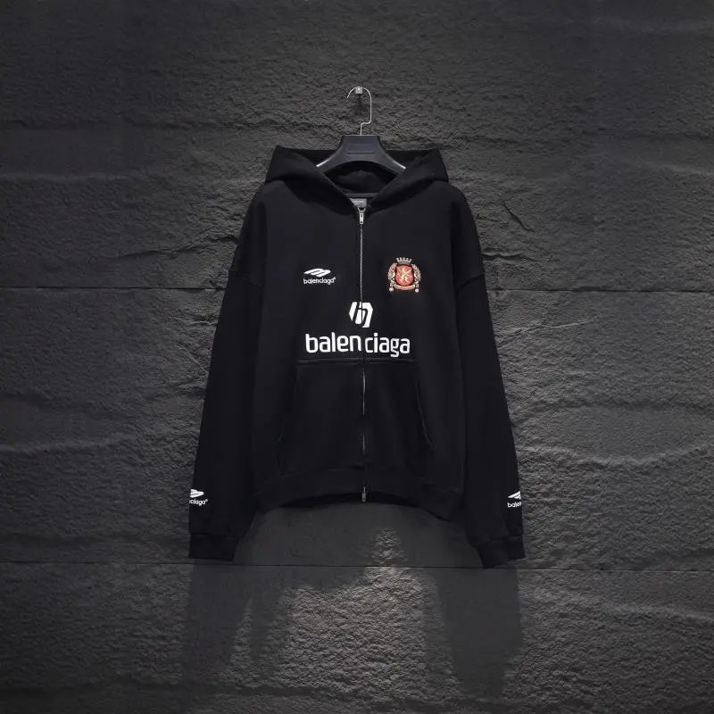 BLCG Paris B Home Autumn/Winter New Manchester United Soccer Jersey Embroidered Printed Zipper Hoodie Couple's Style