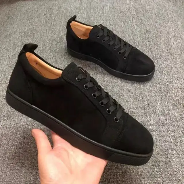 Men's Studded Casual Fashion Sneakers with Red Sole