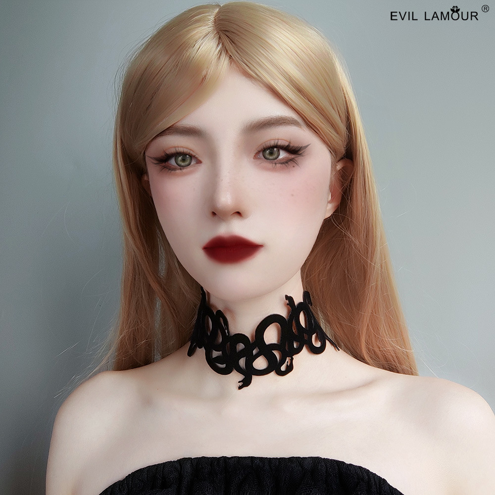 Sexy snake demon Medusa necklace ghost festival death subculture accessories vampire necklace collar JL-24-1