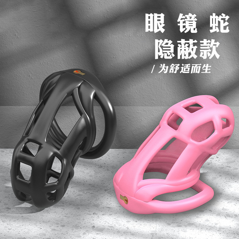 CB lock embedded small lock cylinder cobra chastity lock for men chastity bird cage ring tube adult sex toys