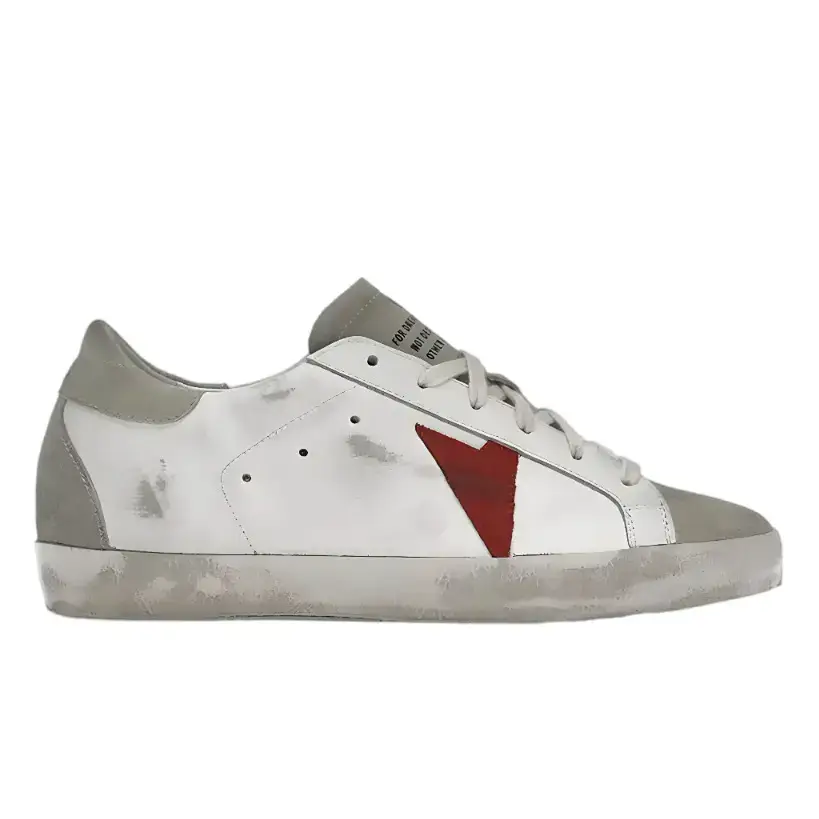 in stock Design Sense Casual Sneakers Men's and Women's Small Dirty Shoes Height-Increasing Leather Antique Sequin Flat Shoes for Women