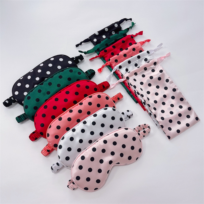 New imitation silk eye mask corset pocket cloth bag wedding gift suit silk sleep shading eye mask now