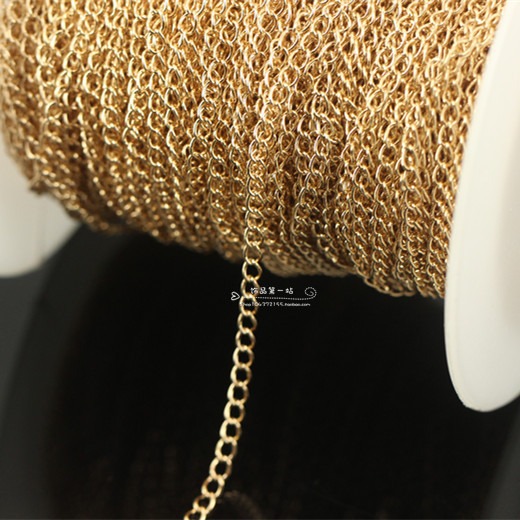 Domestic 24k gold side chain extended chain Vervain chain extended chain DIY chain