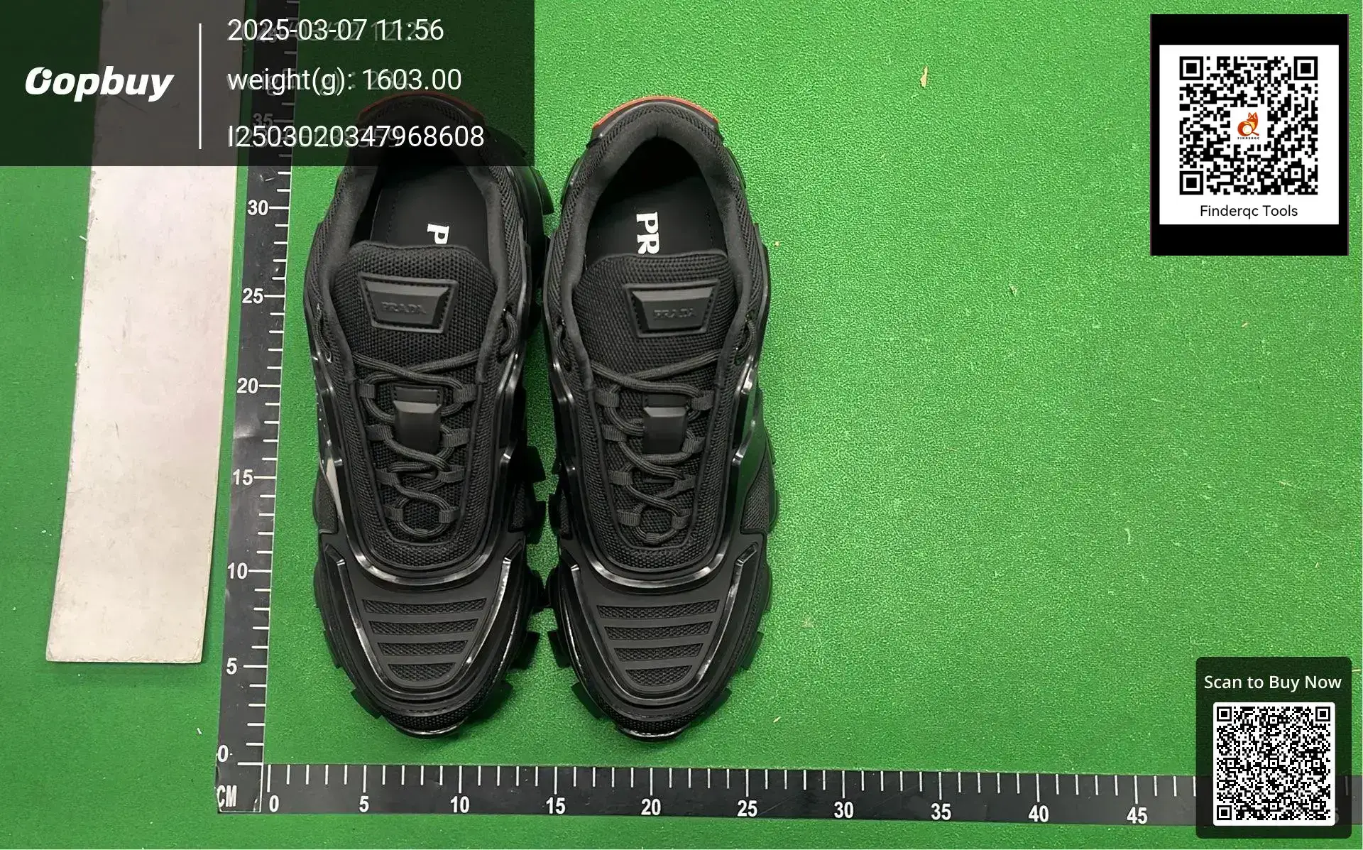 Prada Black Platform Sports Shoes