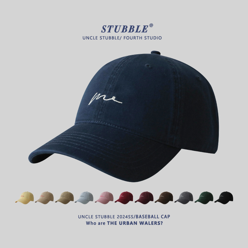 Spring and Summer new baseball cap men's and women's Korean-style simple all-match face-looking small peaked cap good style high quality hat