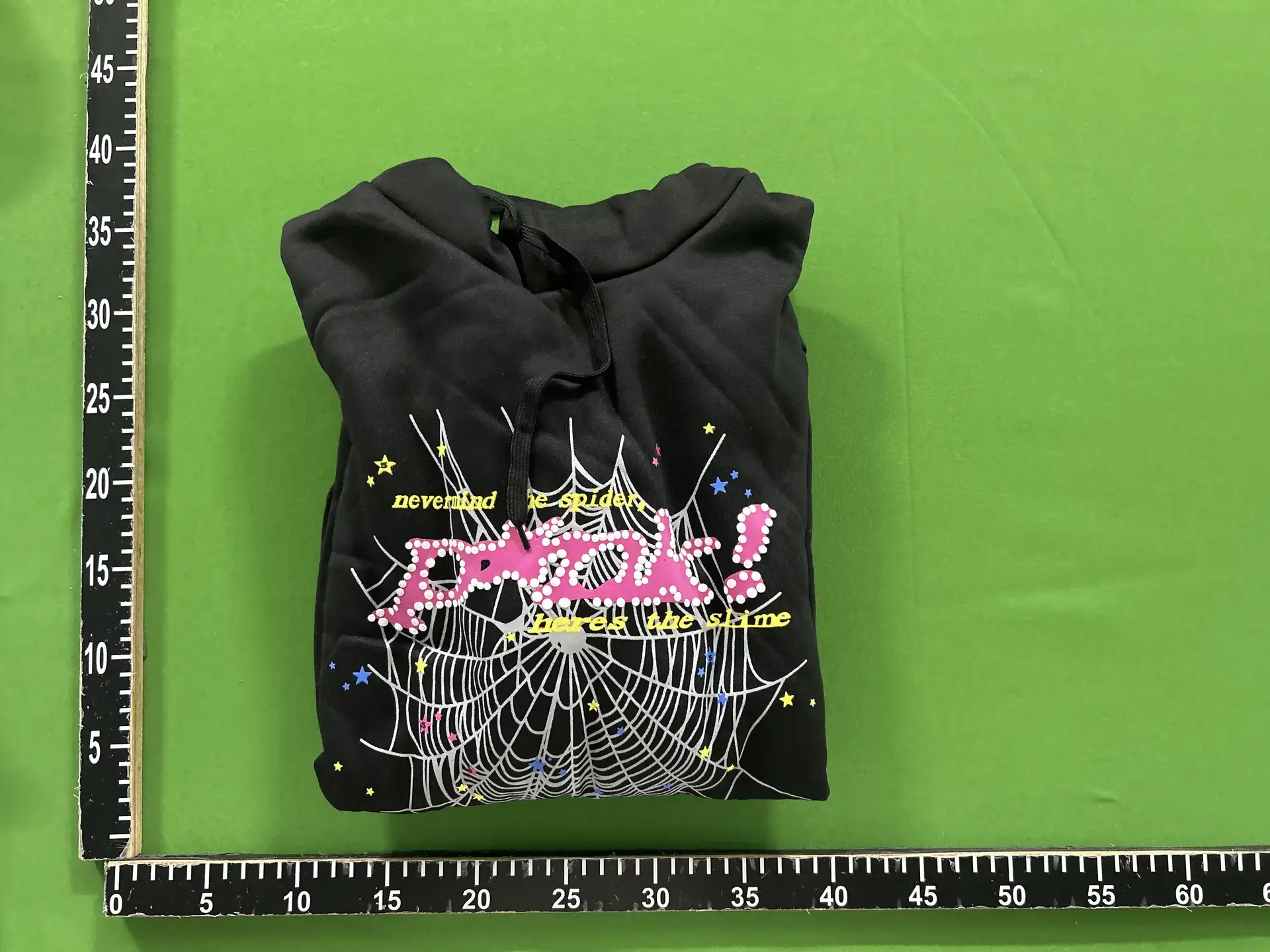 Cross-border SP5DER spider web printed hoodie European and American fashion brand plus size loose men's and women's hooded suit