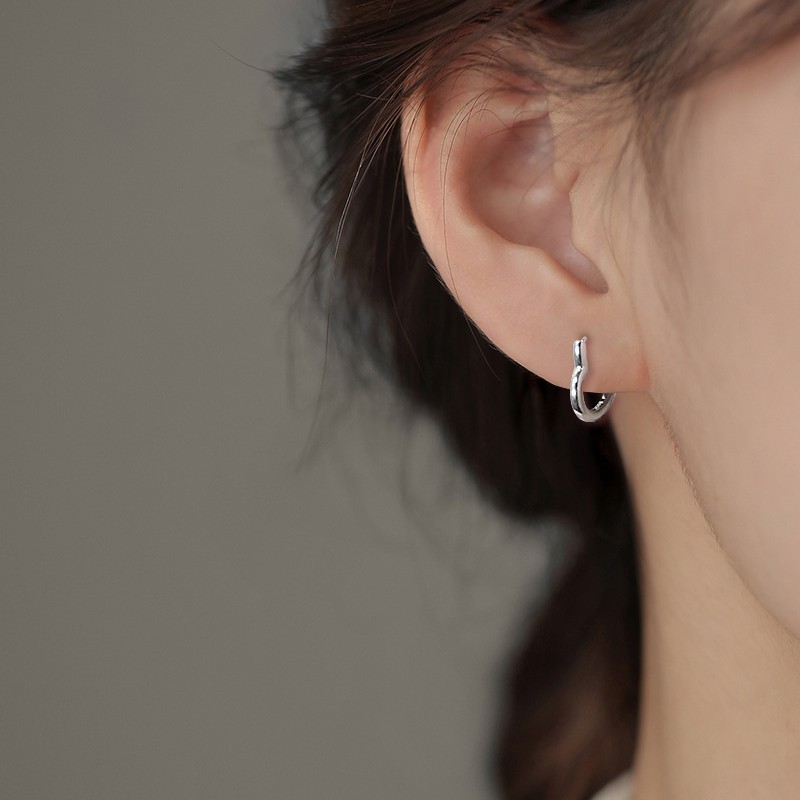 Ancient Cat Ning Korean-style All-match Hollow Love Ear Buckle Women's Fashionable Sweet Small Heart Heart-shaped Earrings Earrings Ins